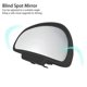 thumbnail image 3 of 2-Pack Car Wide Angle Blind Spot Mirror, Adjustable 360 Degree Auxiliary Mirror, Universal Curved Side Mirror for Truck SUV RV Van (Black), 3 of 5