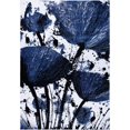 thumbnail image 1 of Ladole Rugs Poppy Floral Pattern Contemporary Indoor Area Rug Carpet in Navy Black, 3x5 (2'7" x 4'11", 80 cm x150 cm), 1 of 6