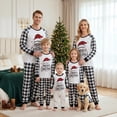 thumbnail image 2 of Nibbcoa Christmas Family Matching Pajamas Set Long Sleeve Plaid Tops and Pants Set Loungewear, 2 of 10