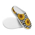 thumbnail image 3 of KLL Sunflowers Pattern Adult Unisex Cozy Slippers,Fuzzy Slip-on Slippers TPR Sole Slippers Comfort Plush Home Footwear for Indoor & Outdoor-13, 3 of 7