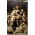 thumbnail image 1 of Ceramic Tile Mural-Lawrence Alma-Tadema Mother Child Painting 24. 12.75" w x 21.25" h using (15) 4.25 x 4.25 ceramic tiles, 1 of 3