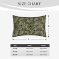 thumbnail image 4 of Lsque Green Snake Skin Pattern Pillow Case – Soft & Cozy Throw Pillow Cover, Hypoallergenic Cushion Case for Sleeping Women with Envelope Closure-14"x20", 4 of 6