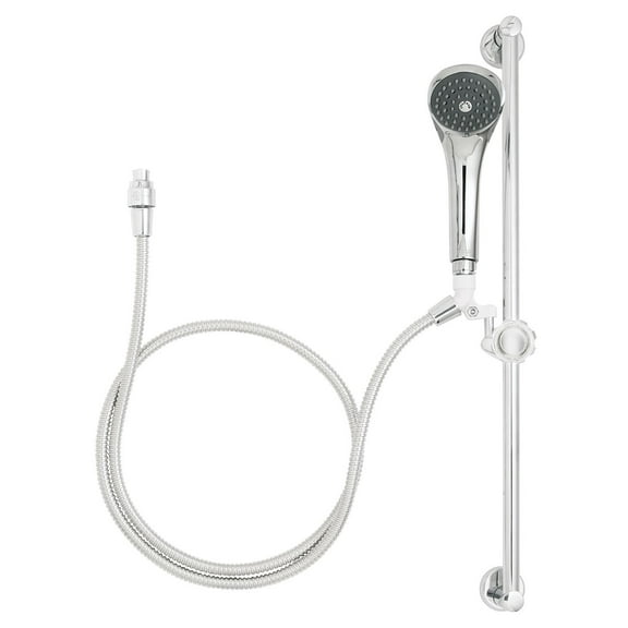 Speakman VS-2054 Versatile Commercial Handheld Shower Head with 30 in. ADA Grab Bar, Polished Chrome