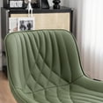thumbnail image 5 of YOUNIKE Swivel Bar Stools Set of 2 Adjustable Leather Counter Barstool, Green, 5 of 8