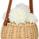 thumbnail image 5 of Cesta de mimbre tejida para flores, cesta para arreglos florales, cesta tejida para boda, cesta para niña de las flores con asa, 5 of 5