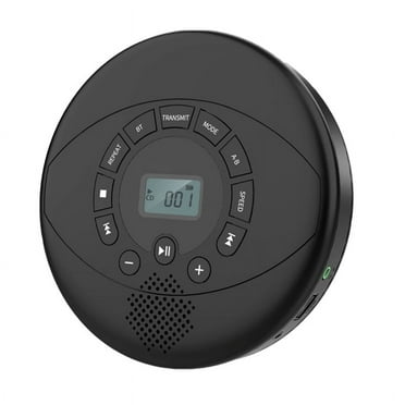 Portable CD Player Bluetooth CD Built-in Speaker Rechargeable CD Player with USB/AUX/Headphone Port