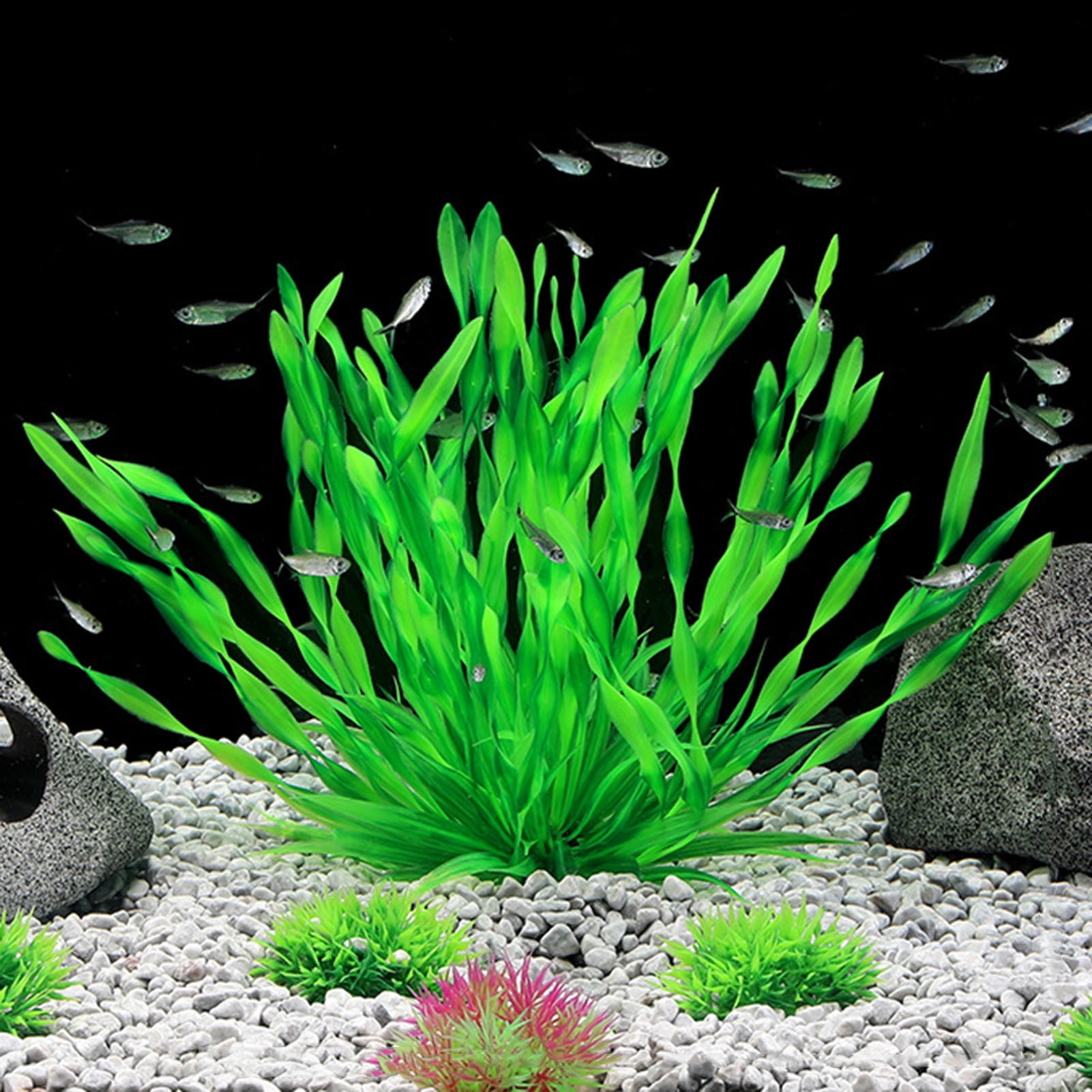 Walbest Artificial Aquariums Plants Plastic Fish Tank Plants for Aquarium Decorations