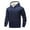 Dark Blue, variant on YLSDY Men's Pullover Hoodie Thick Sherpa Lined Hooded Sweatshirt Winter Warm Fleece Hoodie Athletic Workout Sweatshirts Dark Gray L