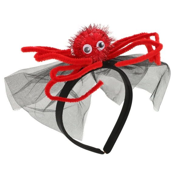 KAKOWELY Diadema de Halloween estilo araña, diadema para cosplay, tocado de Halloween