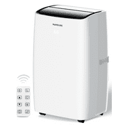 HUMSURE Portable Air Conditioners 8000 BTU (12000BTU ASHRAE), Room Air Conditioning Portable for Room, 24H Timer, 5-In-1 Quiet AC Unit as Cooler Dehumidifier Fan, Remote Control Window Kit Included