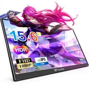 15.6 Inch Portable Monitor 60Hz HD IPS Portable Monitor for Laptop and PS5/4 Mac PC Second Screen