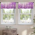 thumbnail image 2 of LALILO Kitchen Curtain Valance Lavender Field Sunlight Rod Pocket Window Curtain 52"x 18" Set of 2, 2 of 5