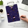 thumbnail image 5 of FMSHPON Halloween Cute Witch Clipboard Hardboard Wood Nursing Clip Board and Pull for Standard A4 Letter 13x9 inches, 5 of 8