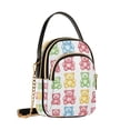 thumbnail image 7 of FORMRS Crossbody Bag for Women Quilted Travel Shoulder Cell Phone Purse with Chain Strap Handbag, Gummy Bear Pattern, 7 of 7