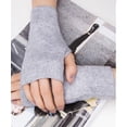 thumbnail image 2 of Femmes Protection Bras Chaud Longs Sans Doigts Gants Extensibles Manches Mitaines, 2 of 5