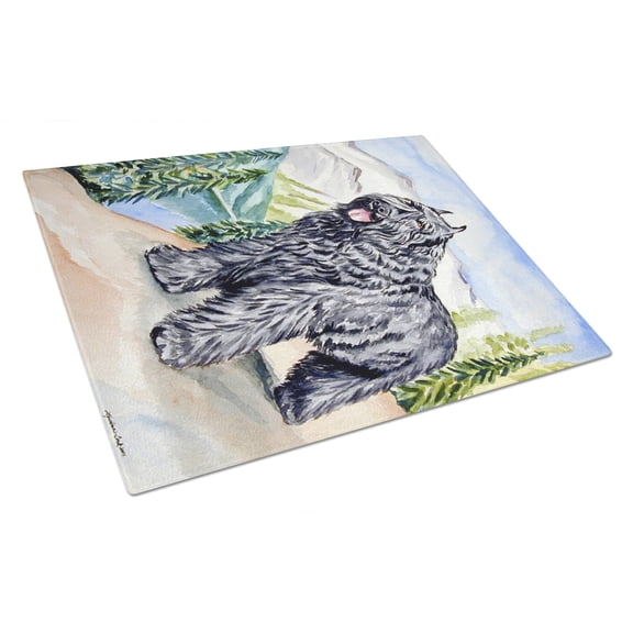 Caroline's Treasures Bouvier des Flandres Glass Cutting Board Large