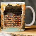 thumbnail image 4 of FHBVT Bookcase Mug, White Ceramic Coffee Cup for Book Lovers, Stylish Printed Mug for Office, Home, Library, Perfect for Coffee, Tea, or Hot Chocolate, Ideal for Gift Giving, 4 of 4