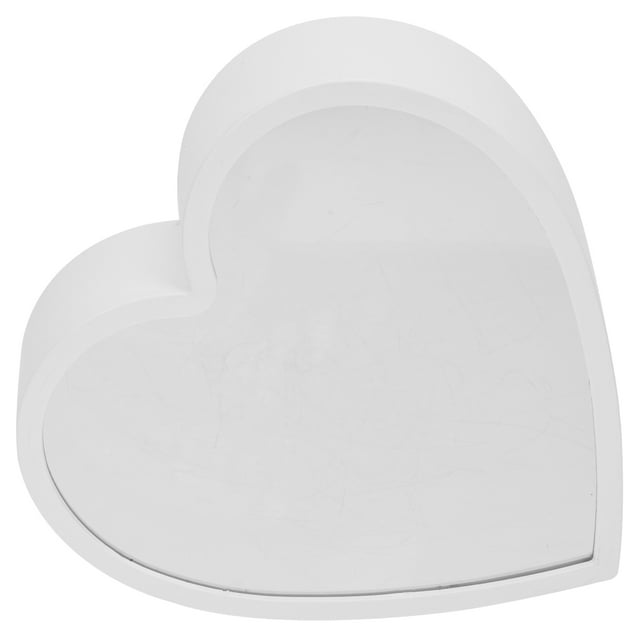 Luxshiny Lampe Miroir de Modélisation de Nuit Cœur de la Saint-Valentin Blanche 1 Ensemble