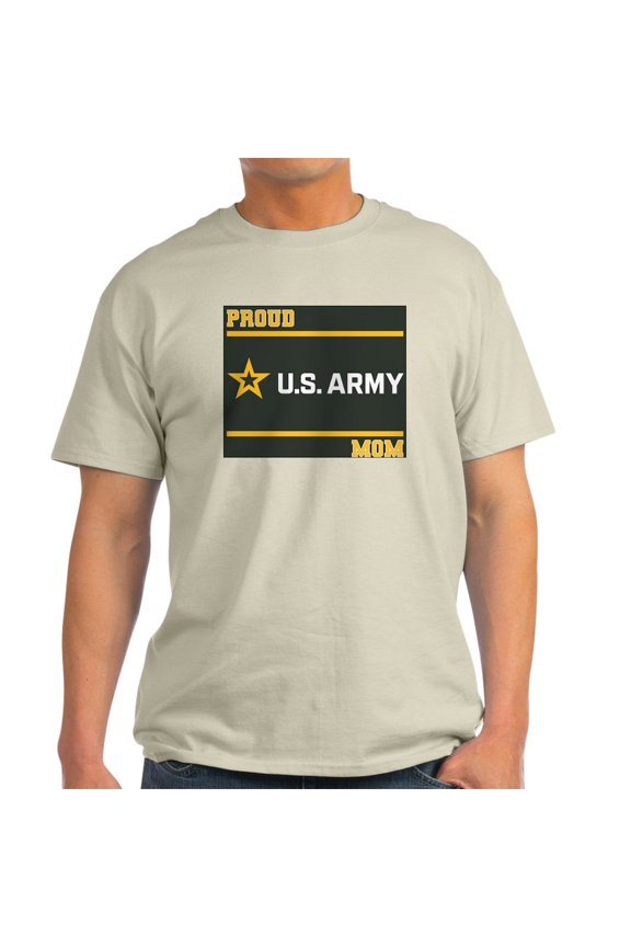 - Proud Army Mom White And Gold Men's Value T Shirt - Men's Classic Graphic T-Shirt
