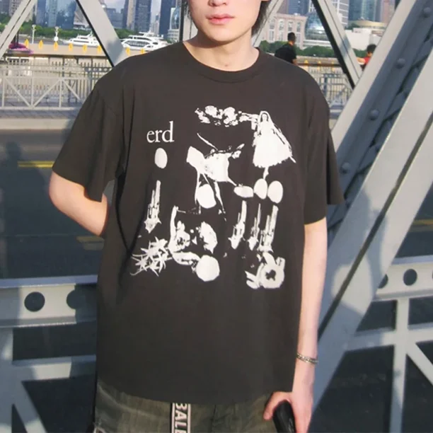 100% Cotton Graphics Print Enfants Riches Deprimes T Shirt Men