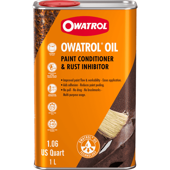 OWATROL Oil Rust Inhibitor for Metal & Paint Conditioner 34 Oz – Rust Prevention Oil & Corrosion Inhibitor – Rust Preventer for Metal, Enhances Paint Adhesion, Smooth Application, Heat-Resistant for