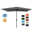 thumbnail image 3 of JUSTLET 6.5' x 10' Rectangular Patio Umbrellas, Outdoor Umbrella for Chair, Gray, 3 of 9