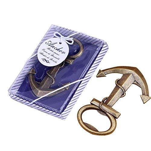 24 pcs Wedding Favors Bottle Opener Party Favor for Guest,Nautical Theme Anchor Beer Bottle Opener Party Favors for Beach Wedding Souvenirs Bridal Baby Shower Birthday Decoration by WeddParty (Anchor)