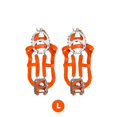 thumbnail image 4 of Toystoory Crampones de 18 Zapatos Crampones Cubiertas de zapatos de acero inoxidable Garra de nieve Crampones de hielo Deportes de nieve No. 4, 4 of 6