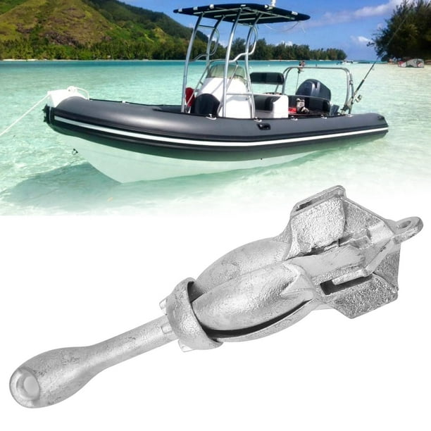 Marine Boat Anchor, Boat Anchor Stainless Steel Galvanized With 4 Folding  Tines For Marine Yacht For Inflatable Boats And Jet Skis 