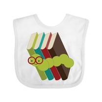 Inktastic Bookworm Books Reading Boys or Girls Baby Bib