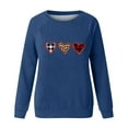 thumbnail image 4 of Amzcrzy Sweat-Shirt pour Femmes Mode Imprimé Col Rond Chandail Manches Longues Blouse Confortable Chandail en Molleton Saint-Valentin Chandails en Molleton pour Femmes Manches Longues Chemises pour Femmes Chandail Chandail en Molleton L, 4 of 4