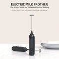 thumbnail image 3 of WANGQ Powerful Milk Frother Handheld with Stand Rechargeable Milk Foamer Electric Mini Drink Mixer for Coffee, Cappuccino, Lattes, Frappe, Matcha and Hot Chocolate, 3 of 7