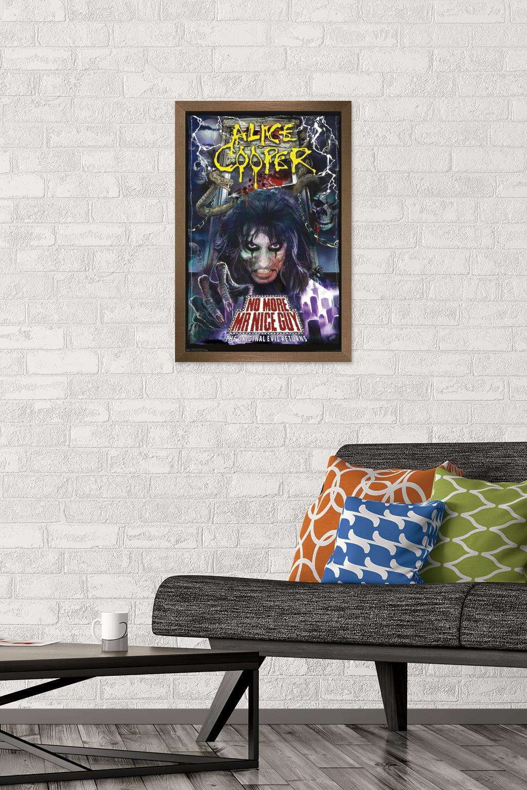 Alice Cooper - No More Mr. Nice Guy Wall Poster, 14.725" x 22.375", Framed