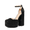 BLACK-RHINESTONE, variant on Women's High Chunky Platform Closed Toe Block Heels Square Toe Ankle Strap Dress Wedding Party Pumps Shoes AURELIA