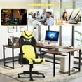 thumbnail image 6 of Ergonomic Gaming Chairs for Adults with High-Density Memory Foam | Swivel Comfortable Office Chair, Big and Tall Video Game Chair, High Back Computer Chair for Home, Office, Yellow Black, 6 of 7