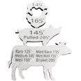 thumbnail image 6 of Metal Meat Temperature Magnet for Fridge and Grill, BBQ Gift Men Grilling Party for Husband, Meat Temperature Magnet, Unique Grilling Accessories Smoking Meat Accessories (A), 6 of 6