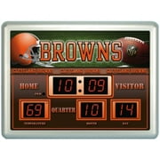 Cleveland Browns Clock - 14"x19" Scoreboard