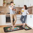 thumbnail image 6 of SKYSONIC 2PCS Parrot Tropical Background Kitchen Rug and Mat Summer Holiday Floor Runner Rug Anti Fatigue Non Slip Comfort Mat for Doormat Laundry Room Hallway, 6 of 7