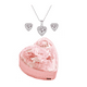 thumbnail image 1 of Collar Y Pendientes+caja De Regalo De Rosas Preservadas Belug, Rosa, 1 of 5