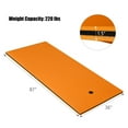 thumbnail image 2 of Gymax 87'' x 36'' 3-layer Floating Pad Mat Water Sports Recreation Relaxing Orange, 2 of 6