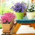 thumbnail image 5 of Morttic 10 Bundles Artificial Flowers for Outdoor Decoration, UV Resistant Faux Outdoor Plastic Greenery Shrubs Plants Fake Flowers Planter Home Garden Decor (Pink), 5 of 14