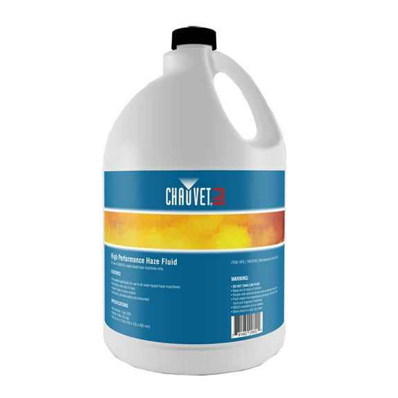 Chauvet DJ Hurricane HFG Water Based Smoke Fog Machine Fluid, 1 Gallon (3 Pack)