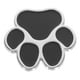 thumbnail image 4 of Pegatina decorativa de metal para coche, diseño de huella de perro, 4 of 6