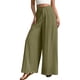 thumbnail image 1 of TaTaai Women's Solid Color High Waist Flare Wide Leg Pants Loose Skirt Pants Suit Trousers for Summer Beach Vacation Daily Casual Wear Gift, 1 of 8