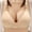 Khaki, variant on Busydd Bras for Women No Underwire Solid Color Sports Bra Three Back Buckle Wireless Push Up Bralette Comfort Breathable Everyday Underwear