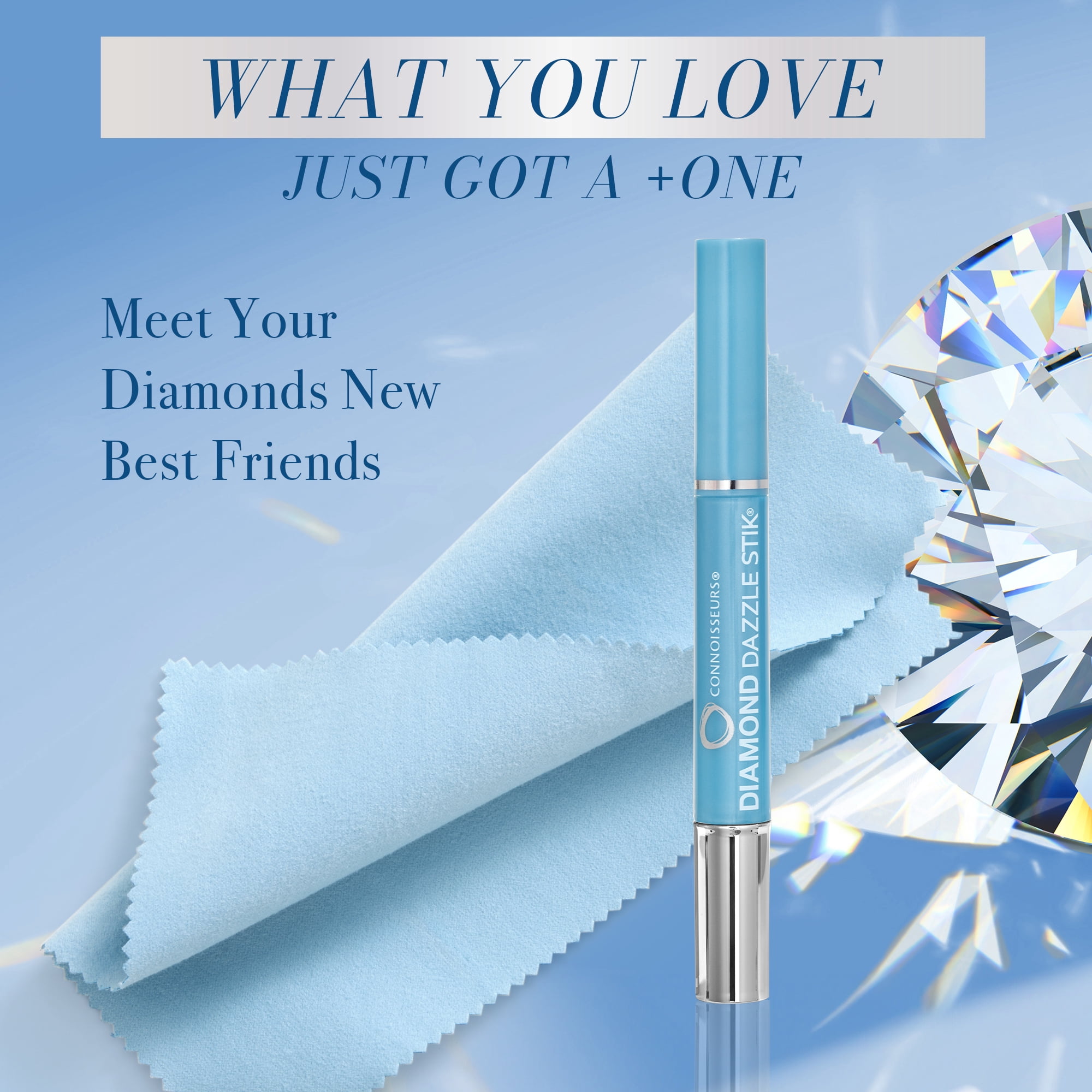 Connoisseurs Dream Team Diamond Cleaning Kit with Dazzle Stik and Jewelry Cloth