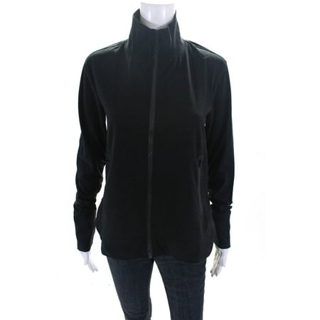 Pre-owned|Derek Lam 10 Crosby x Athleta Womens Front Zip Light Jacket Black Size Medium