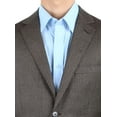 thumbnail image 3 of DTI BB Signature Men's Dress Suit Jacket Two Button Birdseye Modern Fit Blazer Taupe, 3 of 4
