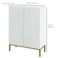 thumbnail image 3 of HOMCOM Armoire Moderne de Rangement pour Chaussures Armoire à Chaussures avec Portes à Fermeture en Douceur Blanc, 3 of 10