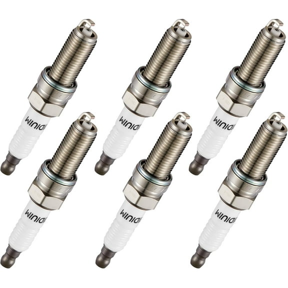 BDFHYK Iridium Spark Plugs 93175 Compatible with RDX RLX TLX 200 300 Pacifica Challenger Charger Durango Accord Odyssey Pilot Ridgeline Cherokee Wrangler Sedona Sorento ProMaster LKR7DIX11S Set of 6
